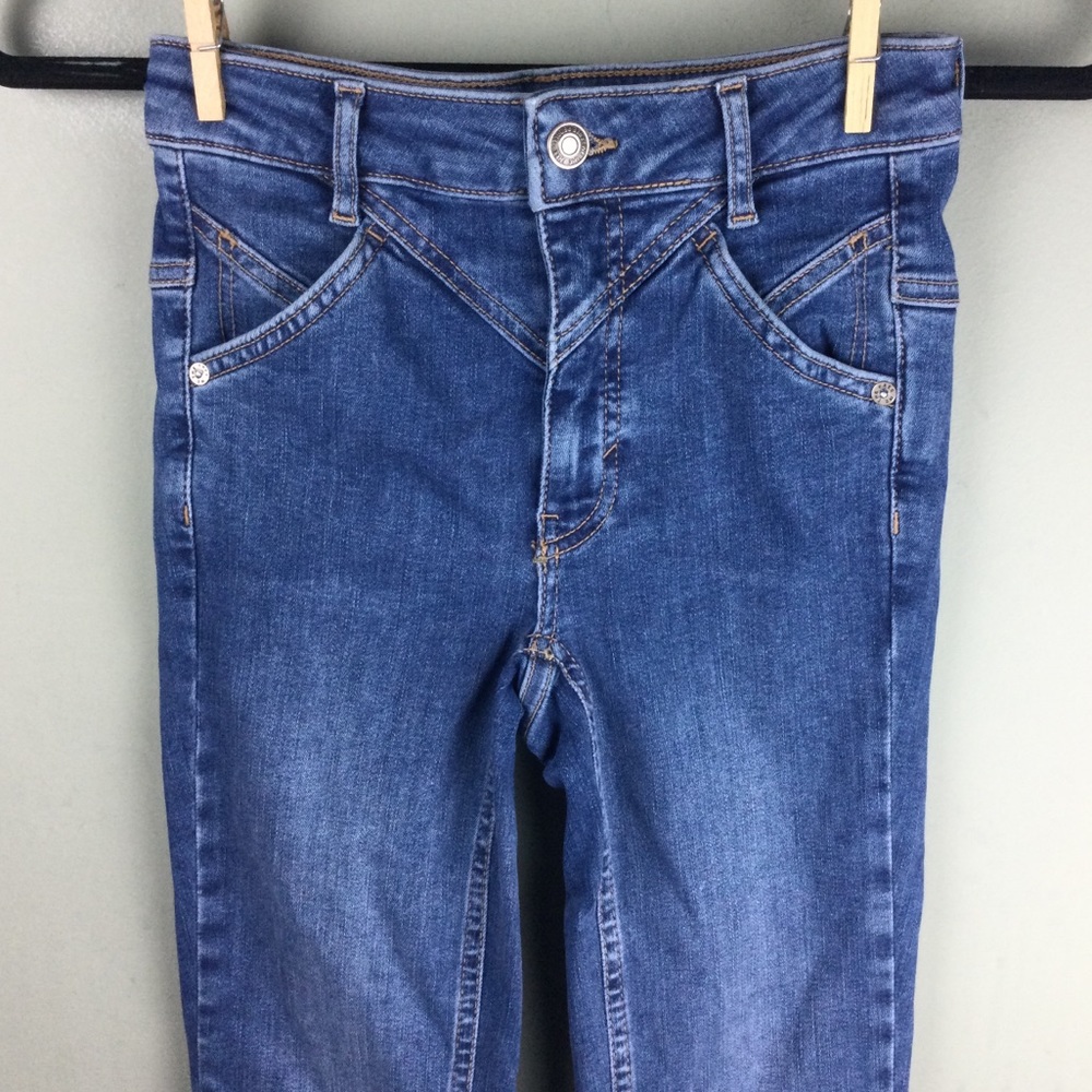 NWOT Free People Riley Seamed Daybreak Wash Mid-Rise Ankle Skinny Jeans Size 24 - Picture 5 of 12